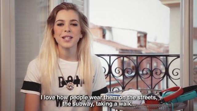 Rocío de Sweet California, y sus Auriculares Philips