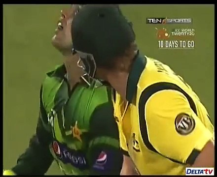 Saeed Ajmal vs Shane Watson - Ajmal's reactions -D. Rare cricket video