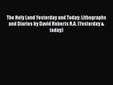 Download The Holy Land Yesterday and Today: Lithographs and Diaries by David Roberts R.A. (Yesterday