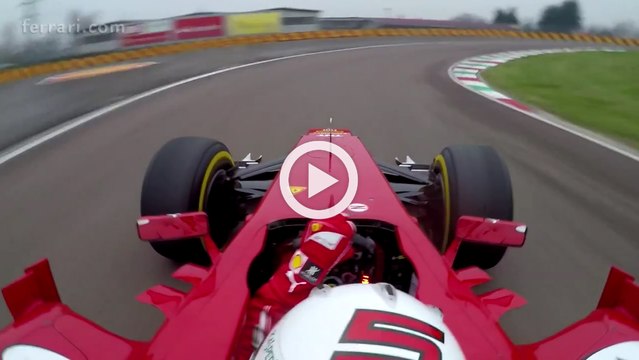 Vettel en Fiorano con Ferrari- ¡vuelta onboard!