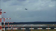 Crosswind Landings during a storm at Düsseldorf  B777,767,757 A330 Sturm Andrea, (watch in HD)  Video Arts