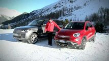 Duelo entre un Fiat 500X y un Range Rover V8