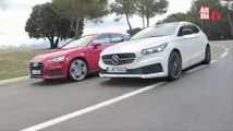 Mercedes A-Class y el Audi A3 (2018)