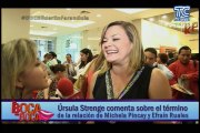 Úrsula Strenge comenta sobre el término de la relación de Michela Pincay y Efraín Ruales
