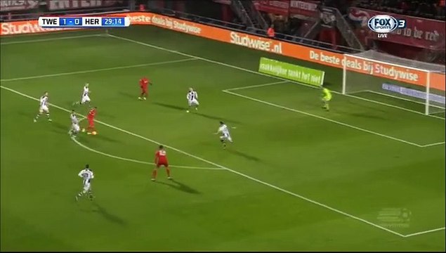 2-0 Hakim Ziyech Goal Holland Eredivisie - 15.01.2016, FC Twente 2-0 Heracles Almelo