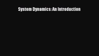 [PDF Download] System Dynamics: An Introduction [PDF] Online
