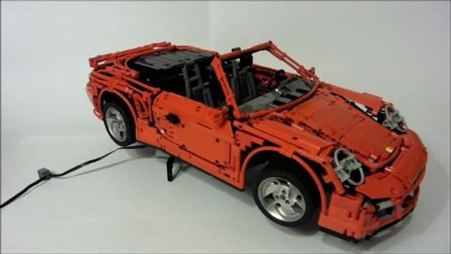 Video: LEGO Porsche 911 (997) Turbo Cabriolet PDK