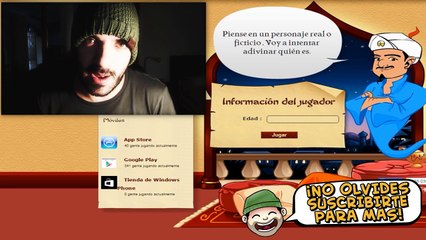 AKINATOR VS ITOWNGAMEPLAY - INTENTANDO TROLLEAR AL GENIO MÁS FAMOSO