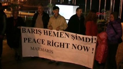 Marmaris'te Savaş ve Baskılara Son Eylemi Yapıldı