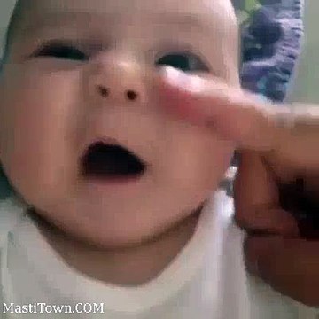 Funny Baby Doing Bla Bla Bla Bla