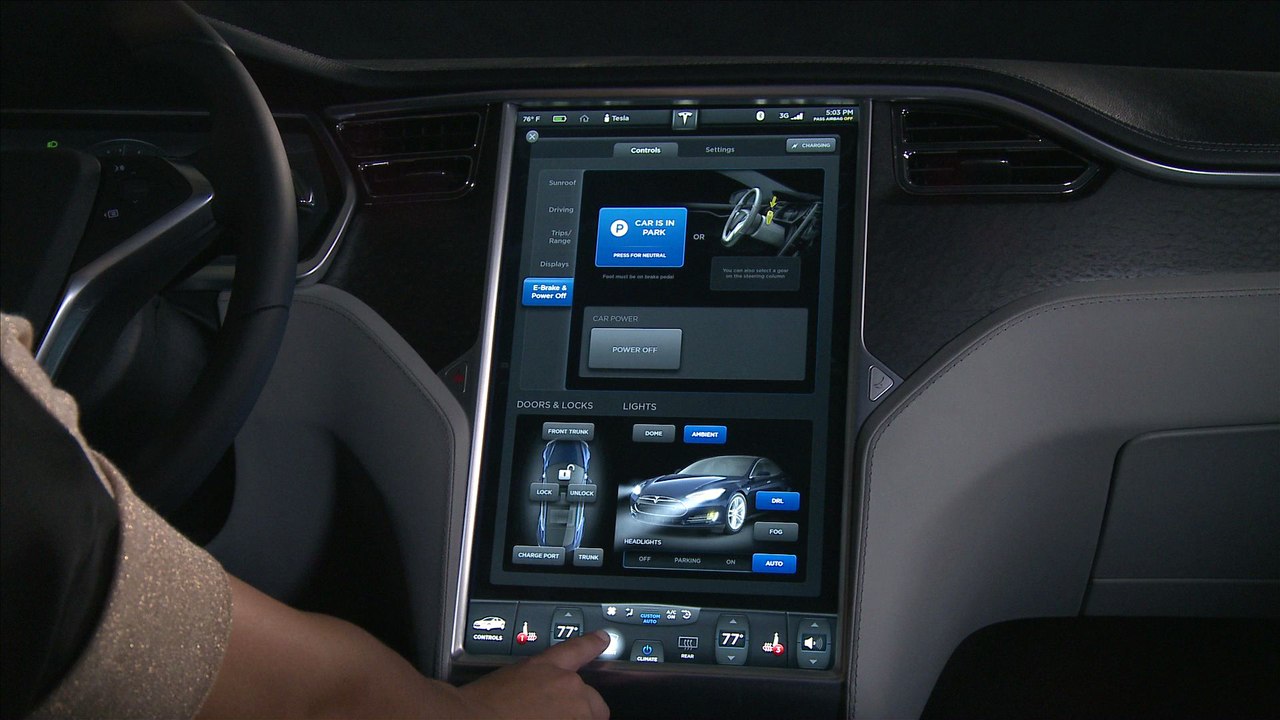 Pantalla del Tesla Model S