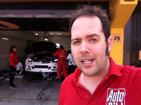 En el box de Citroen en el WTCC