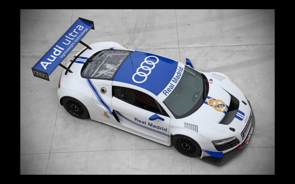 Cristiano Ronaldo con el R8 LMS en Nürburgring