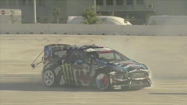 Castrol Footkhana Cafu ride along with Ken Block