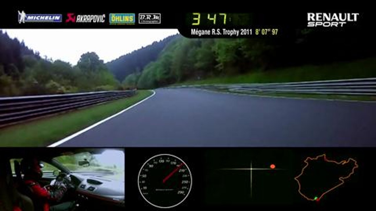 Renault Mégane RS 275 Trophy-R Nürburgring Nordschleife lap record (full version) #UNDER8