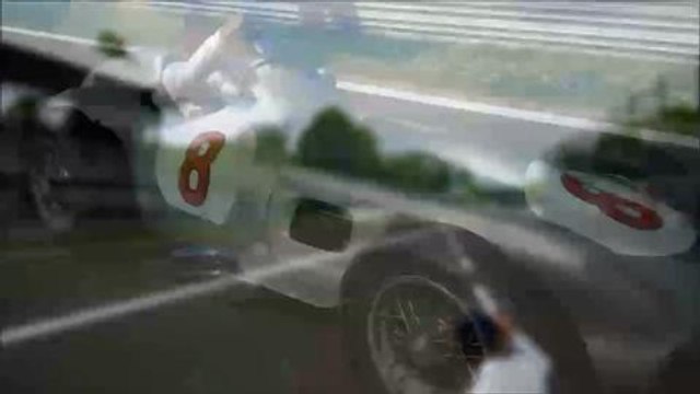 Lewis Hamilton y Sir Stirling Moss con flechas de plata en Monza