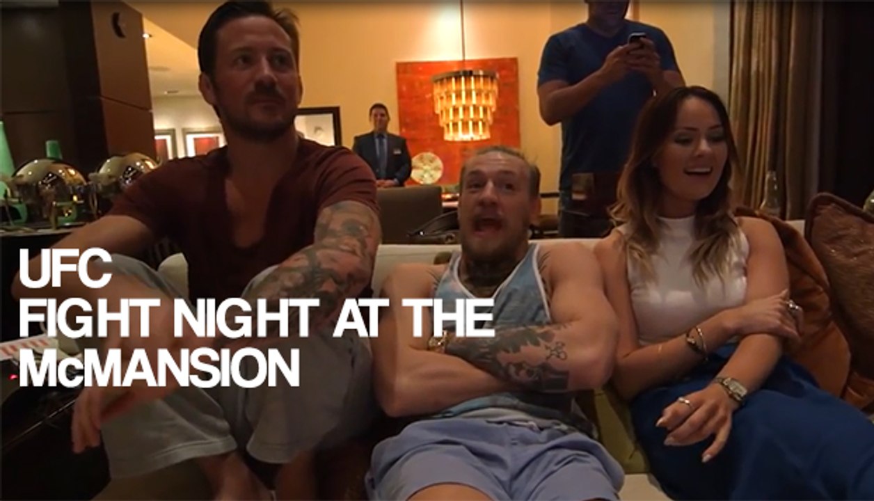 Conor Mcgregor and His Crew Watches The UFC Fights at the McMansion