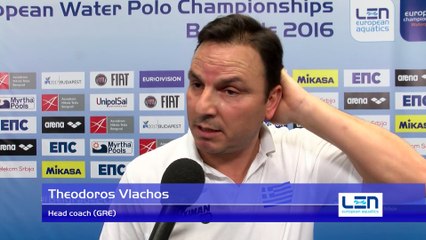 Interviews after Russia won by 9:8 against Greece – Men Preliminary, Belgrade 2016 European Championships