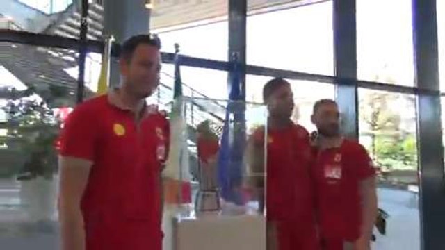 Ferrari recibe en Maranello el trofeo del GP de Malasia