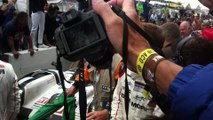 Llegada triunfal de Porsche al podio de Le Mans 2015