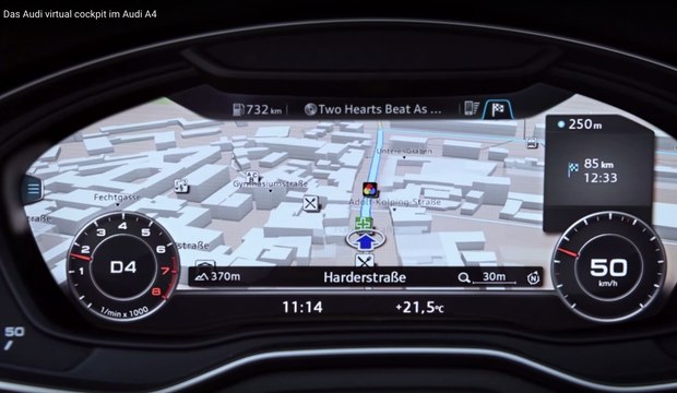 La instrumentación virtual del nuevo Audi A4
