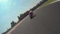 On board- Marc Márquez at Misano Circuit