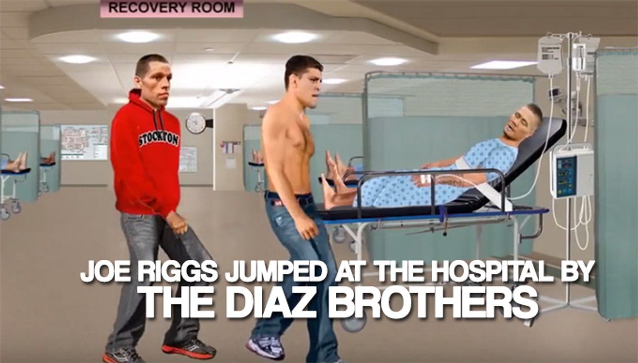 Joe Riggs Get's Jumped By The Diaz Brothers At The Hospital "Nick Diaz Is Legit Crazy!"