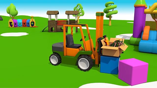 3D мультфильмы для детей - грузовичок Лёва и Новый Год - мультик конструктор Новогодняя Елка