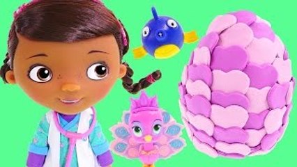 Doc McStuffins Singing and Talking Vet Doll *** Disney Junior Play Doh Surprise Egg