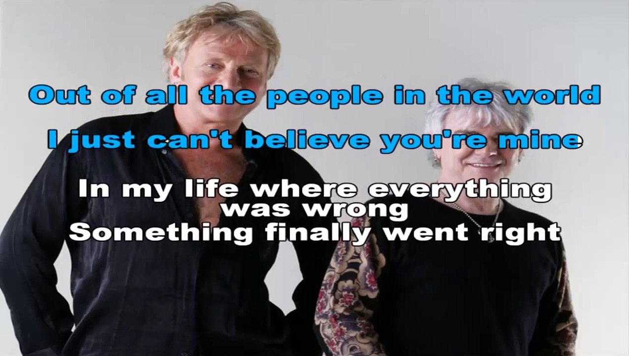 Two less lonely people in the world - Air Supply - Karaoke -  Lyrics