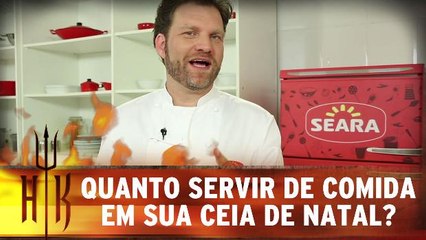 Quanto servir de comida em sua ceia de Natal?