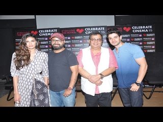 Sooraj  Athiya  Om Parkash Mehra  Interact Whistling Woods Enjoy Screening Of Bollywood