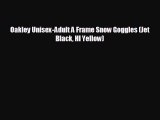 Oakley Unisex-Adult A Frame Snow Goggles (Jet Black HI Yellow)