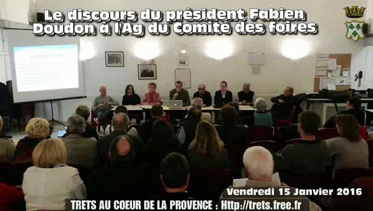 TRETS Discours  AG comite des foires 15janv2016