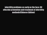 Read infertility problems as early as the face: 80 effective prevention and treatment of infertility