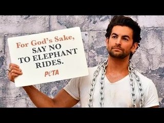 Neil Nitin Mukesh Shoots For PETA Campaign Against Elephants Rides