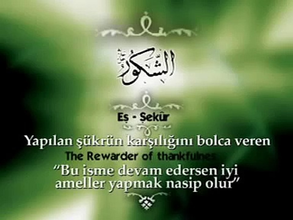 Allah'ın En Güzel İsimleri Esma'ül Hüsna