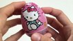 3 Hello Kitty Kinder Surprise Chocolate Eggs Unboxing kidstvsongs