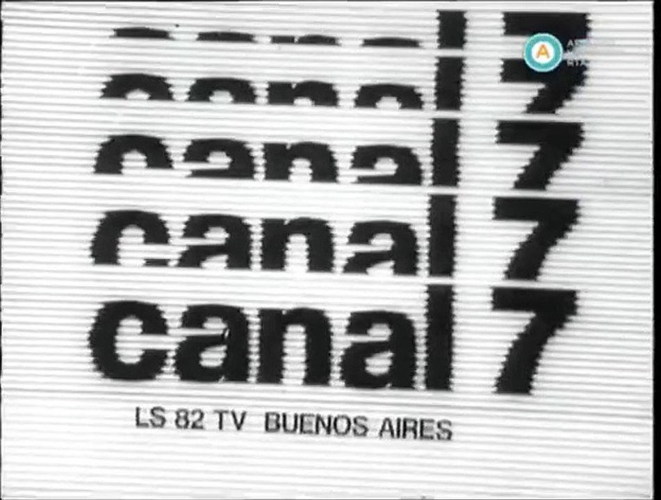 GENERICO CANAL 7 (Futuro ATC, Hoy TV Publica) Buenos Aires, ARGENTINA / 1976