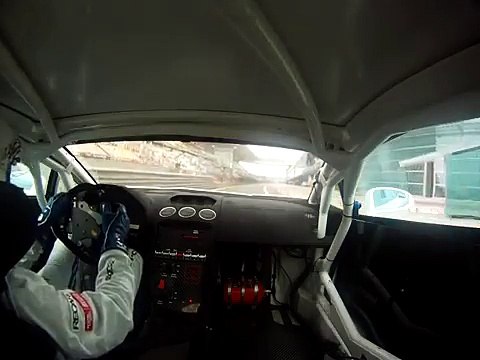 Porsche GT2 battling Ferrari at Norschleife racetrack Go Pro 3