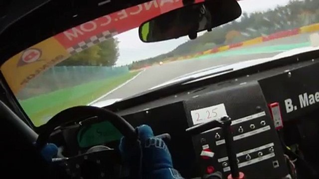 Porsche GT3RS sliding Monte Carlo Racetrack raw footage