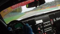 Porsche GT3RS sliding Monte Carlo Racetrack raw footage