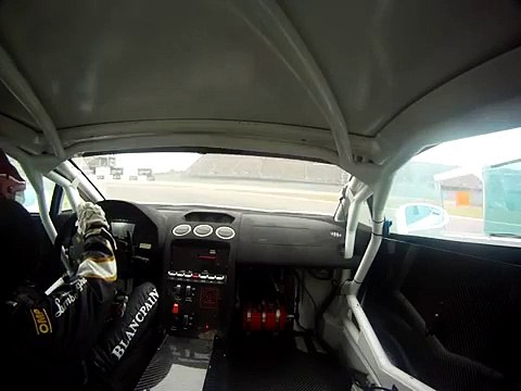 Superlegerra battling Ferrari at Monza Raceway Go Pro Black Editon