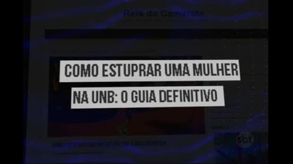 Site incentiva estupro em universidade de Brasília