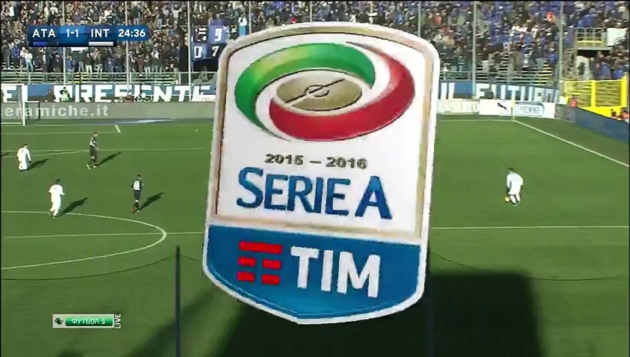 1-1 Rafael Tolói OwnGoal Italy  Serie A - 16.01.2016, Atalanta Bergamo 1-1 Inter Milano