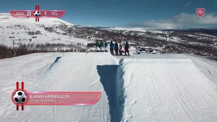 Skiing and football. What could possibly go wrong