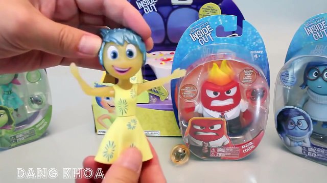 Mở hộp các nhân vật hoạt hình trong bộ đồ chơi Inside Out cho bé xem