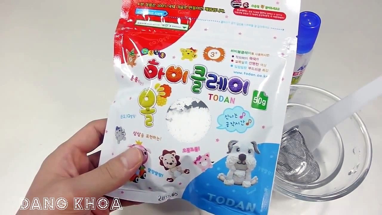 Tạo bóng màu vàng rất đẹp bằng đồ chơi chất nhờn ma quái cho bé xem