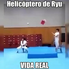 nice trickRyu de Street fighter en la vida real