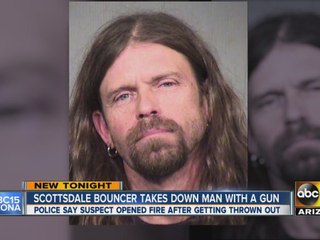 Cabaret bouncer captures suspect firing shots